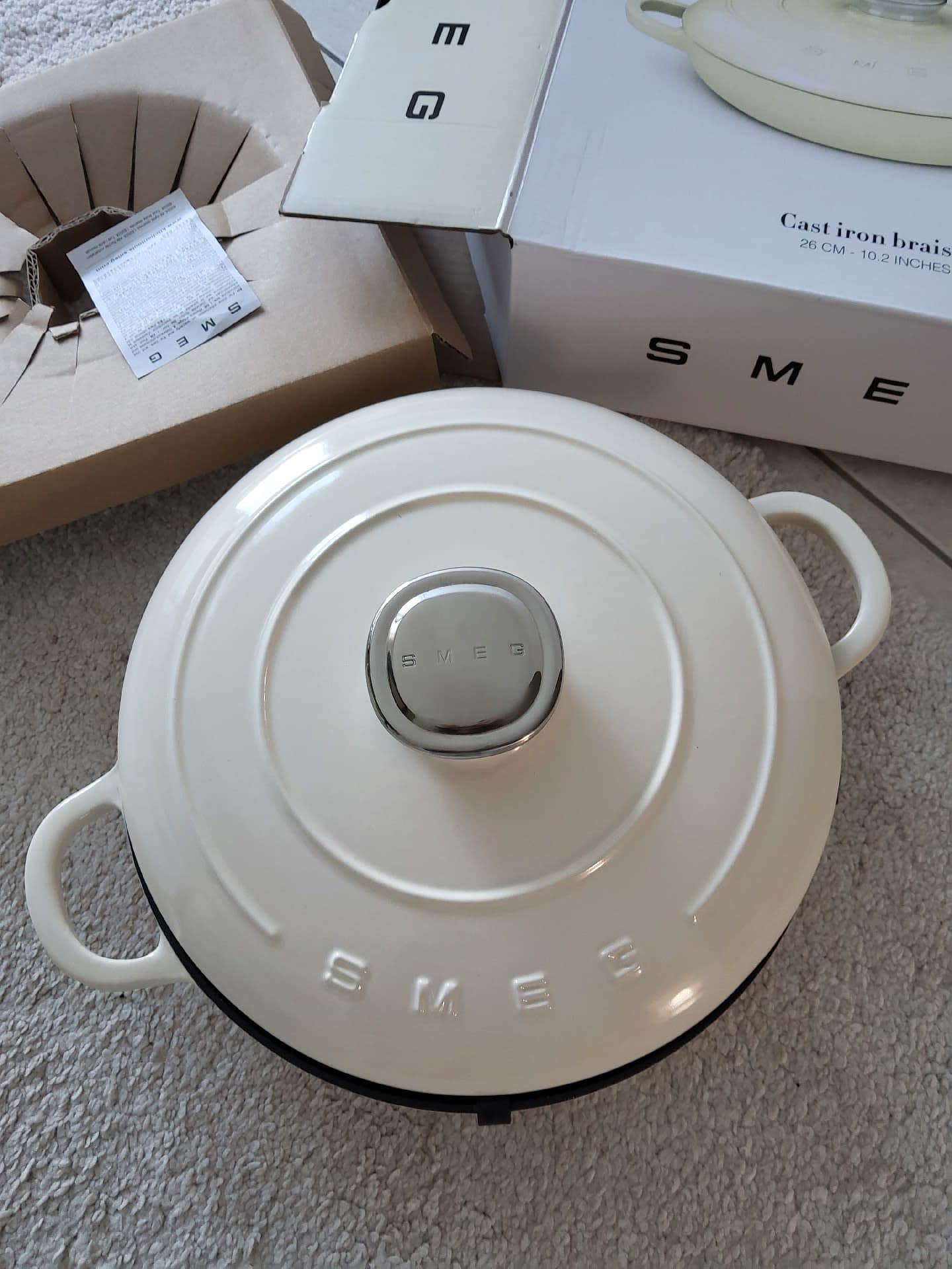 SMEG 냄비, mini cocottes(4개) 새것